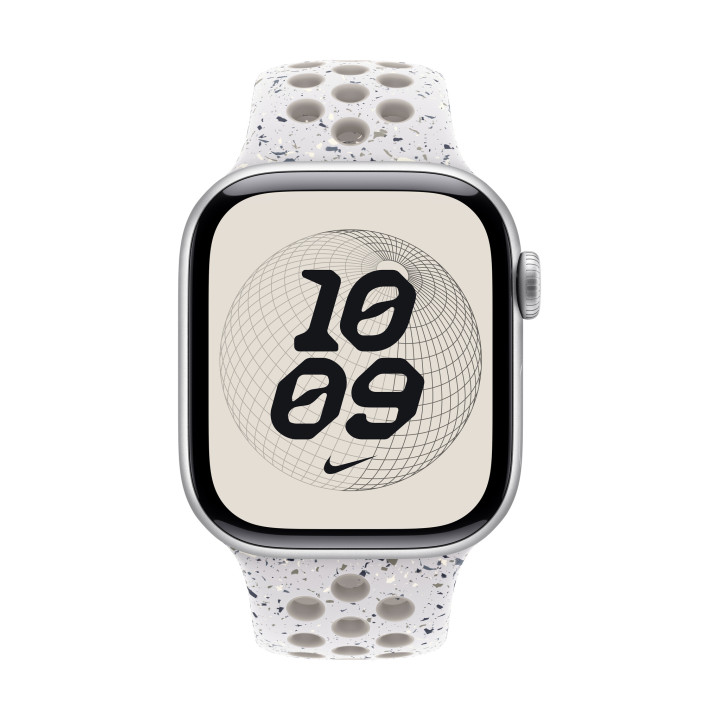 Apple MGAJ4ZM/A accessoire intelligent à porter sur soi Bande Gris Aluminium, Fluoroélastomère
