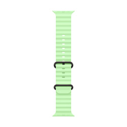 Apple Black Titanium Finish Bande Vert Fluoroélastomère, Titane