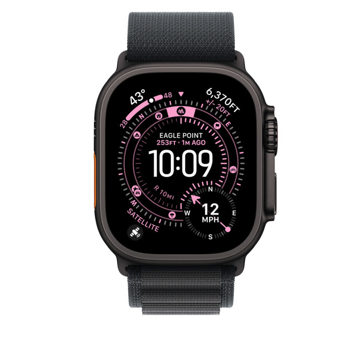 Apple MG9J4ZM/A accessoire intelligent à porter sur soi Bande Noir Titane, Polyester, Spandex