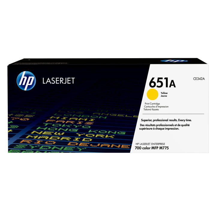 HP 651A toner LaserJet jaune authentique
