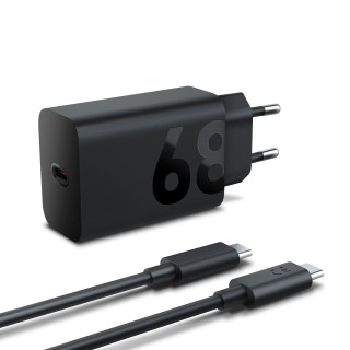 Lenovo 68W USB-C Wall Charger Tablette, Universel Noir Secteur Intérieure