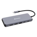 Verbatim 16105448 hub & concentrateur USB Type-C Gris