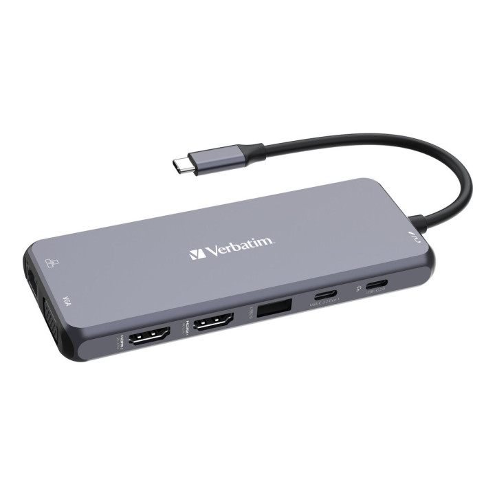 Verbatim 16105448 hub & concentrateur USB Type-C Gris