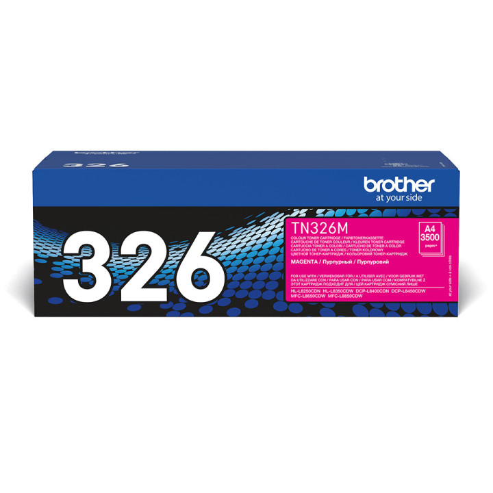 Brother TN-326BK - Cartouche de toner originale à haut rendement – Noir