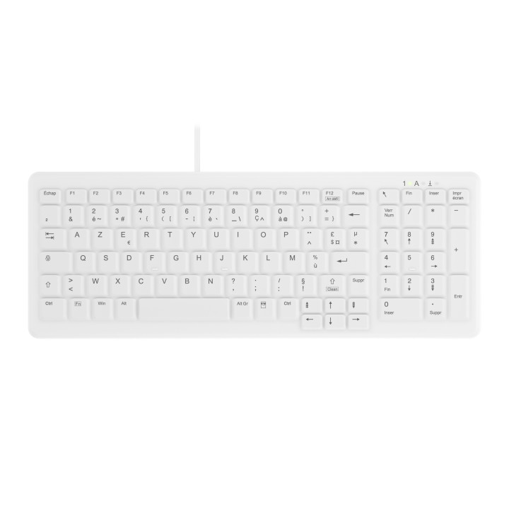 Contour Design Active Key Contour ClassicClean Clavier Médical Housse Amovible Compact Filaire Blanc C7000