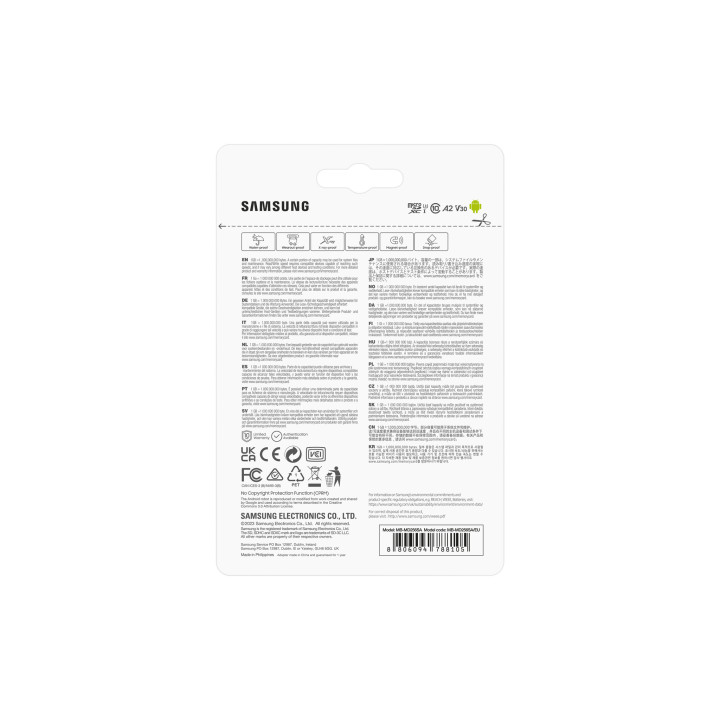 Samsung PRO Plus MB-MD256SA/EU mémoire flash 256 Go MicroSDXC UHS-I Classe 3