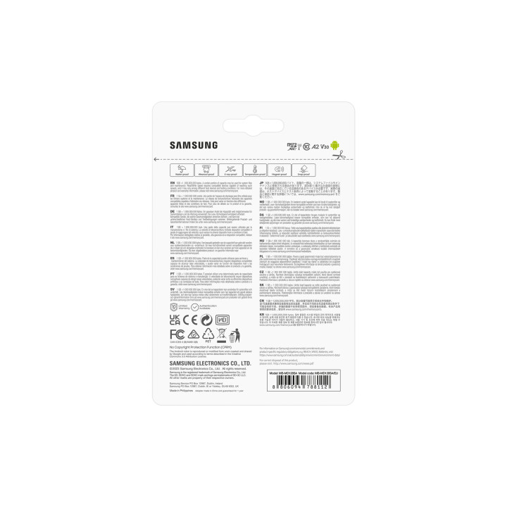 Samsung MB-MD128SA/EU mémoire flash 128 Go MicroSDXC UHS-I Classe 10