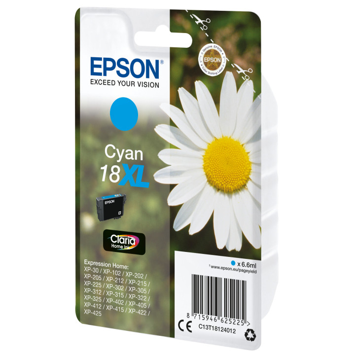 Epson Daisy Encre cyan Claria Home Pâquerette 18XL