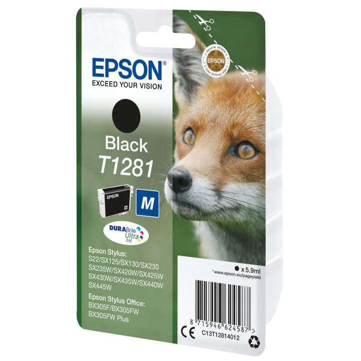 Epson Fox Encre noire DURABrite Ultra Renard T1281
