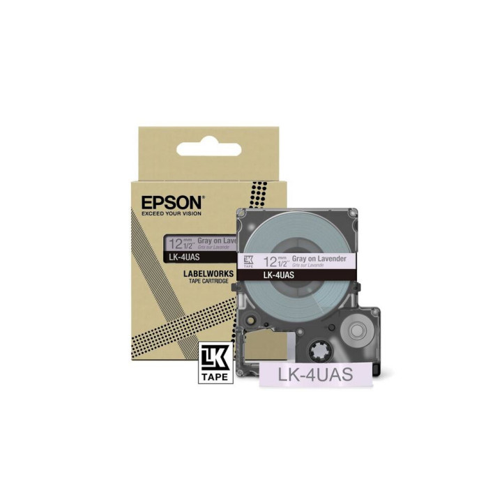 Epson Colour Tape – Lavender/Grey 12mm(8m) – LK-4UAS