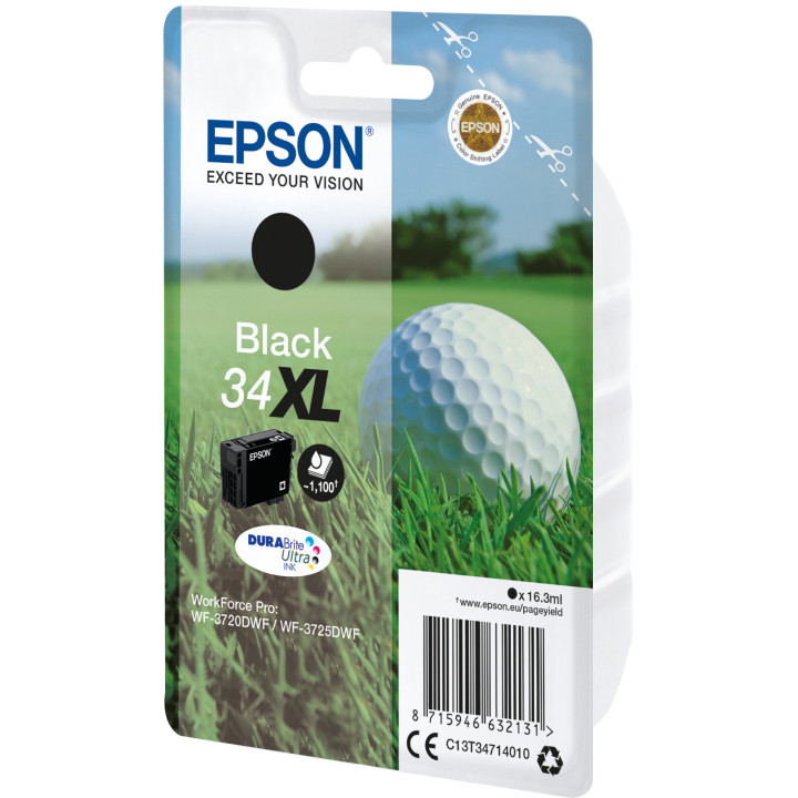 Epson Golf ball Encre noire DURABrite Ultra Balle de golf 34XL