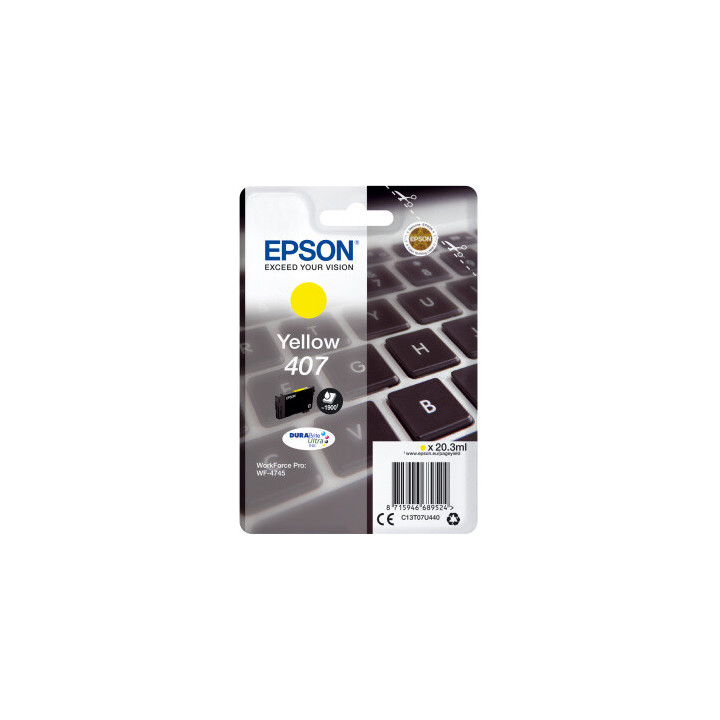 Epson Encre jaune DURABrite Ultra Clavier 407L
