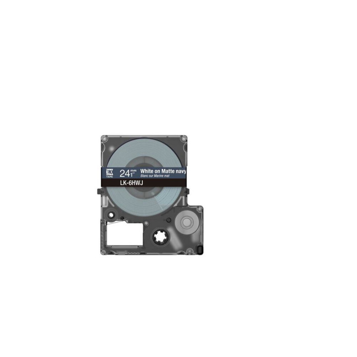 Epson Matte Tape – Navy/White 24mm(8m) – LK-6HWJ