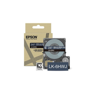 Epson Matte Tape – Navy/White 24mm(8m) – LK-6HWJ