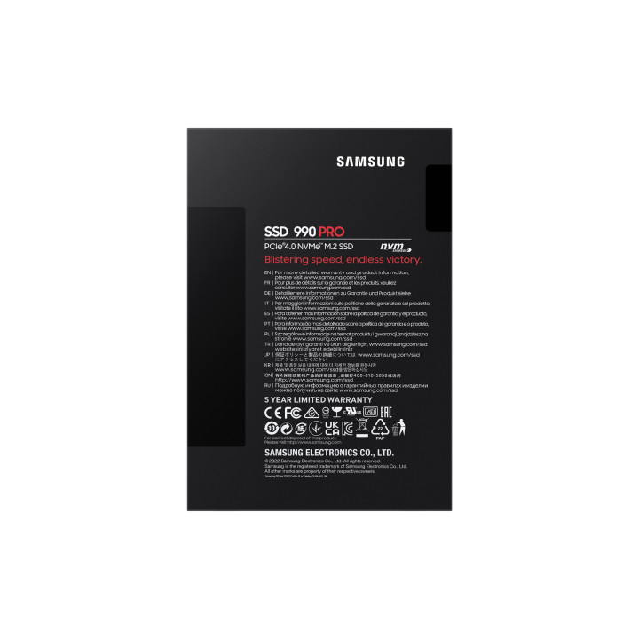 Samsung 990 PRO 4 To M.2 PCI Express 4.0 NVMe V-NAND TLC