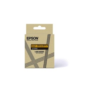 Epson Matte Tape – Yellow/Black 24mm(8m) – LK-6YBJ