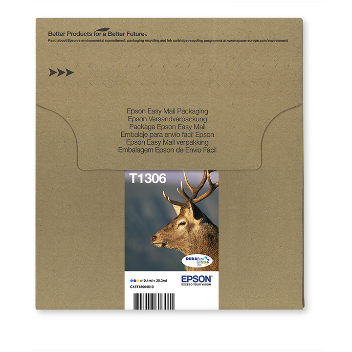 Epson Stag Encre EasyMail DURABrite Ultra multipack 3 couleurs Cerf T1306