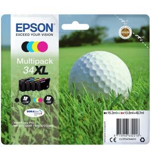 Epson Golf ball Encre DURABrite Ultra multipack 4 couleurs Balle de golf 34XL