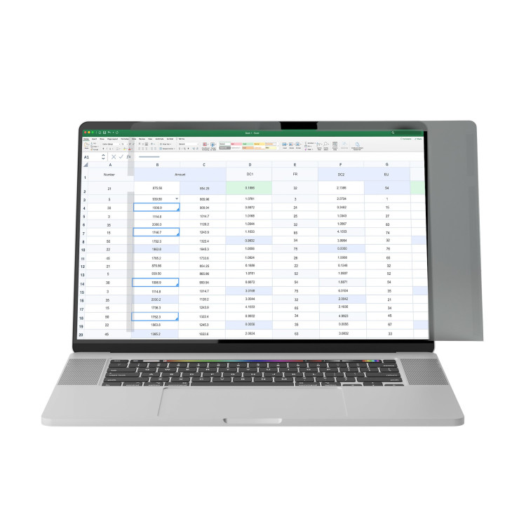 StarTech.com Filtre de Confidentialité Rabattable pour MacBook Pro 16" M1 M2 M3 M4, Protecteur d'Écran contre la Lumière Ble