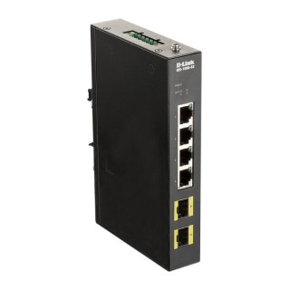D-Link DIS-100G-6S commutateur réseau Non-géré Gigabit Ethernet (10/100/1000) Rail DIN Noir