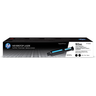 HP 103AD Dual Pack Black Original Neverstop Laser Toner Reload Kit Cartouche de toner 2 pièce(s) Noir
