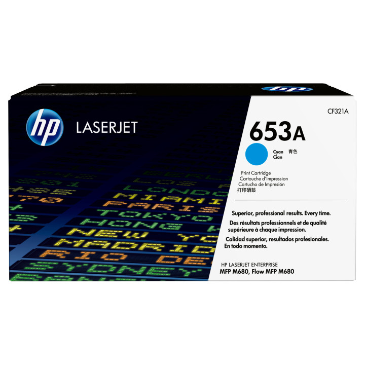 HP 653A toner cyan authentique LaserJet