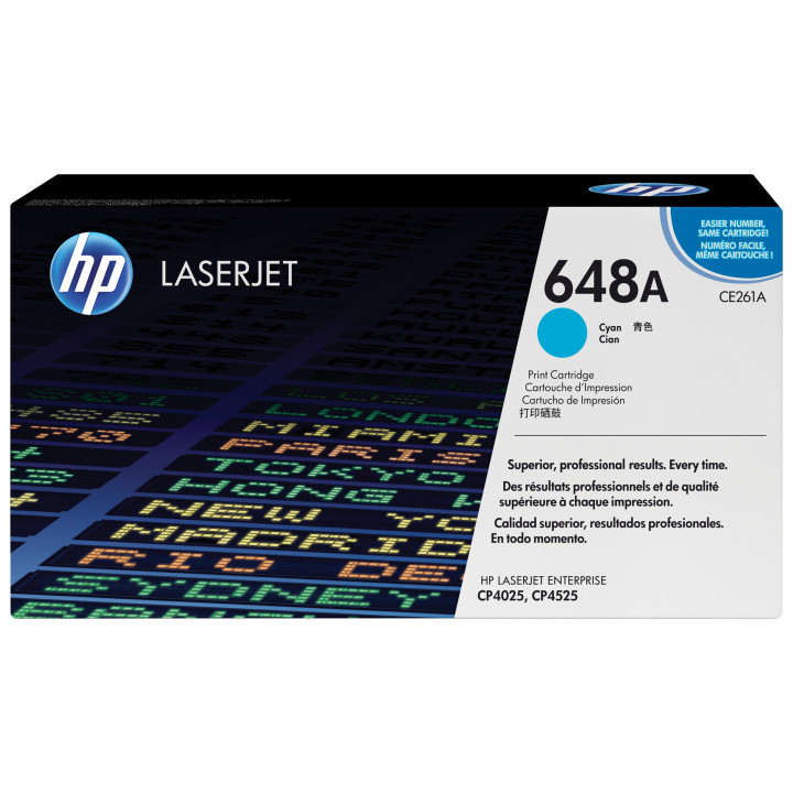 HP 648A toner LaserJet cyan authentique