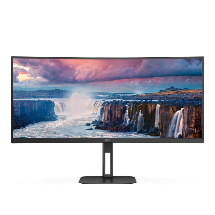 AOC V5 CU34V5C/BK écran plat de PC 86,4 cm (34") 3440 x 1440 pixels Wide Quad HD LED Noir
