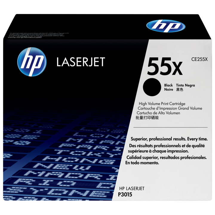 HP 55X toner LaserJet noir grande capacité authentique