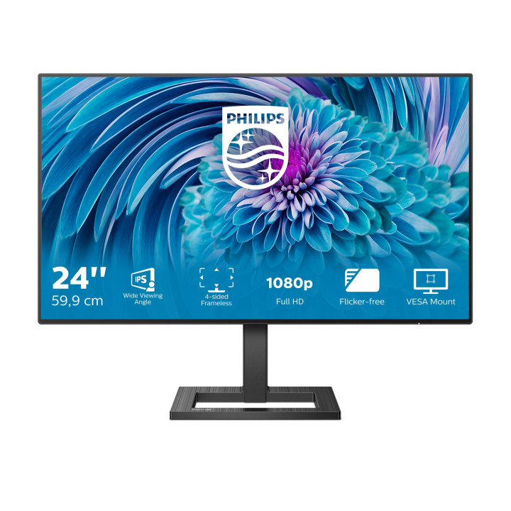 Philips E Line 241E2FD/00 écran plat de PC 60,5 cm (23.8") 1920 x 1080 pixels Full HD LED Noir
