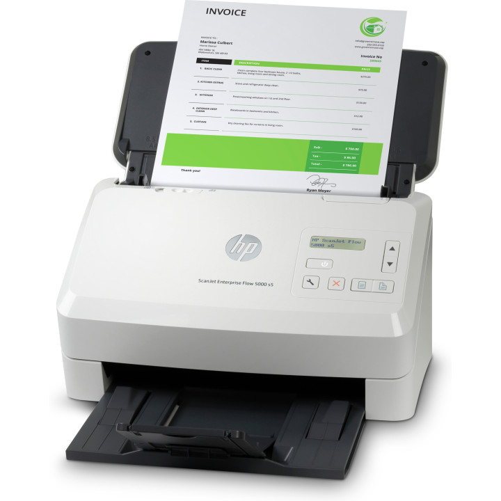 HP Scanjet Enterprise Flow 5000 s5 Alimentation feuille à feuille de scanner 600 x 600 DPI A4 Blanc