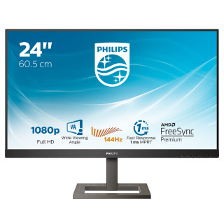 Philips E Line 242E1GAEZ/00 écran plat de PC 60,5 cm (23.8") 1920 x 1080 pixels Full HD LED Noir, Chrome