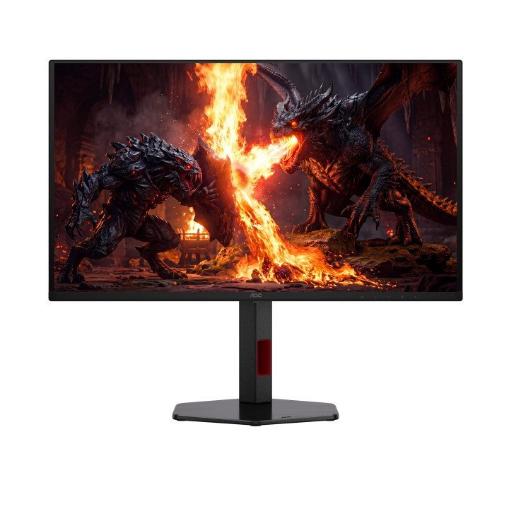 AOC G4 Q27G4SDR écran plat de PC 67,3 cm (26.5") 2560 x 1440 pixels Quad HD QD-OLED Noir, Rouge