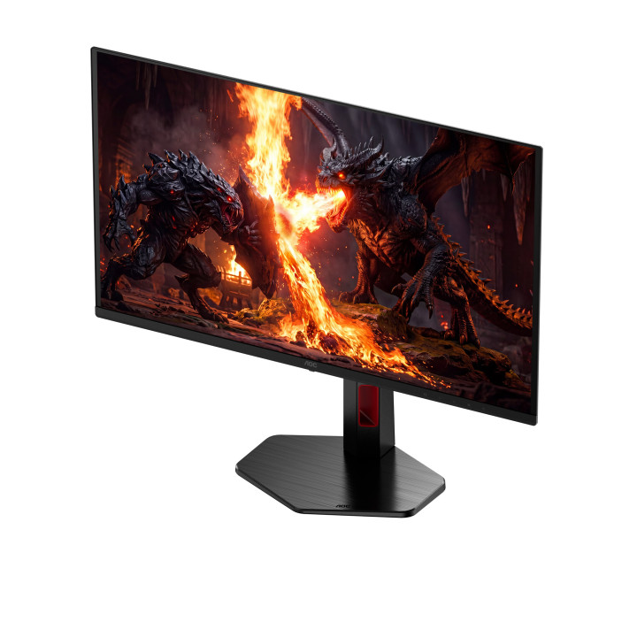 AOC G4 Q27G4SDR écran plat de PC 67,3 cm (26.5") 2560 x 1440 pixels Quad HD QD-OLED Noir, Rouge