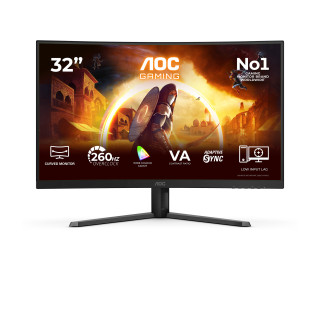 AOC G4 C32G42ZE écran plat de PC 80 cm (31.5") 1920 x 1080 pixels Full HD LED Noir, Rouge