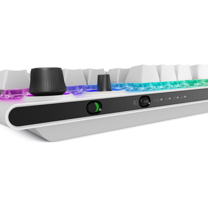 Alienware Tri-Mode AW920K clavier Gaming USB + RF Wireless + Bluetooth Blanc