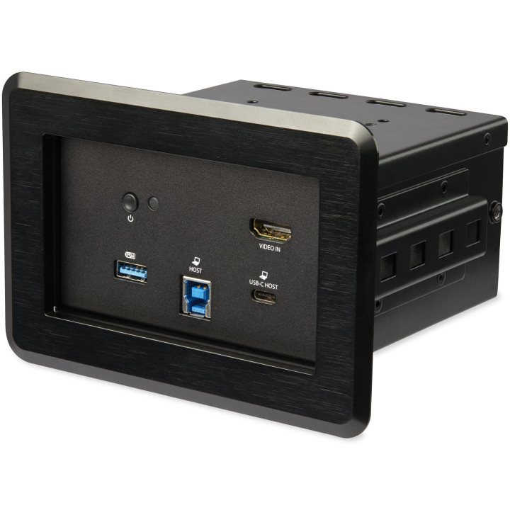 StarTech.com Boîtier de connectivité pour table de conférence - Station d'accueil escamotable - 4K HDMI et Power Delivery