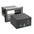 StarTech.com Boîtier de connectivité pour table de conférence - Station d'accueil escamotable - 4K HDMI et Power Delivery