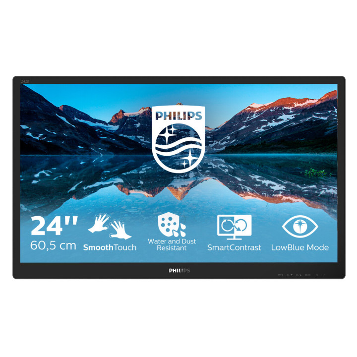 Philips 242B9TN/00 écran plat de PC 60,5 cm (23.8") 1920 x 1080 pixels Full HD LCD Dessus de table Noir