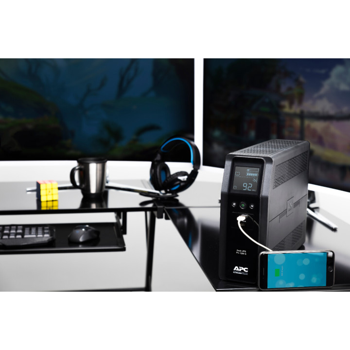 APC Back UPS Pro BR 1200VA - Sinewave - 8 CEI - AVR - Interface LCD