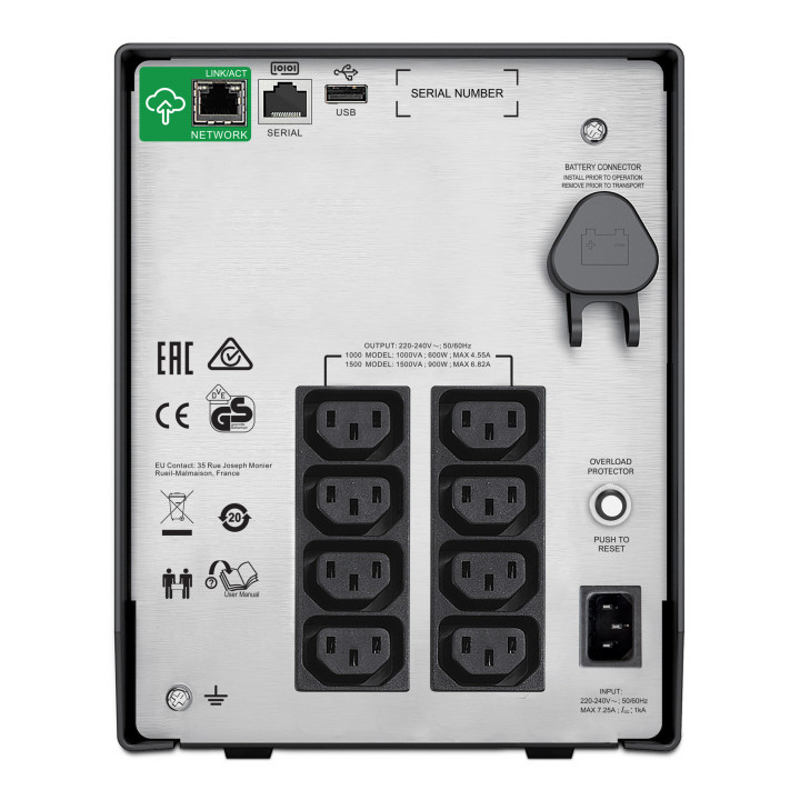 APC Smart-UPS SMC1500IC Onduleur - 8x C13, USB, SmartConnect, 1500 VA