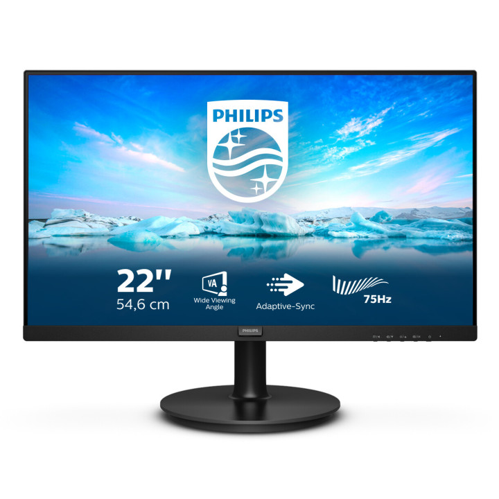 Philips V Line 221V8LD/00 écran plat de PC 54,6 cm (21.5") 1920 x 1080 pixels Full HD LCD Noir