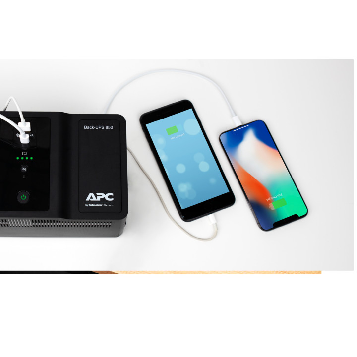 APC Back UPS - Onduleurs mono Off-Line - 850VA 230V - USB Type-C et A - 6+2Prise GR