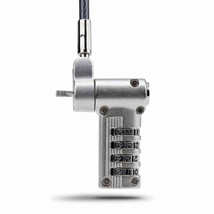 StarTech.com Antivol Universel pour Ordinateur Portable de 2m, Câble de Sécurité Sérialisé pour Ordinateur Portable, Compa