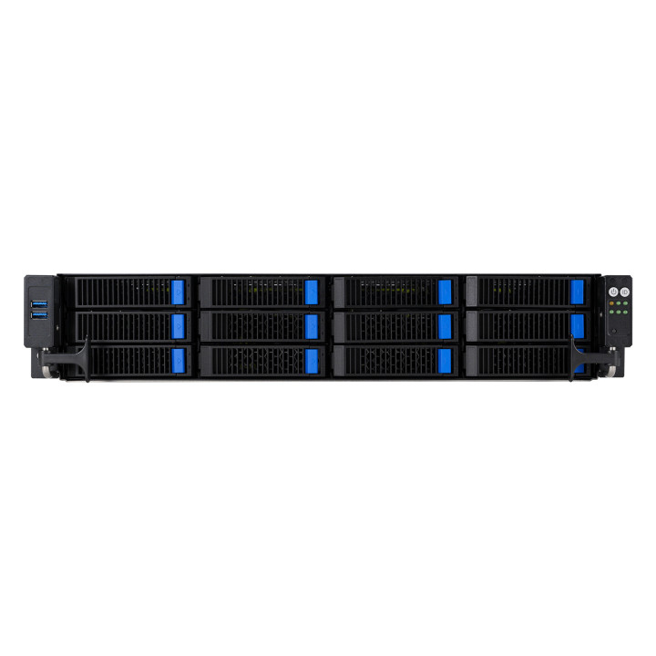 ASUS RS720A-E12-RS12 Socket SP5 Rack (2 U) Noir, Acier