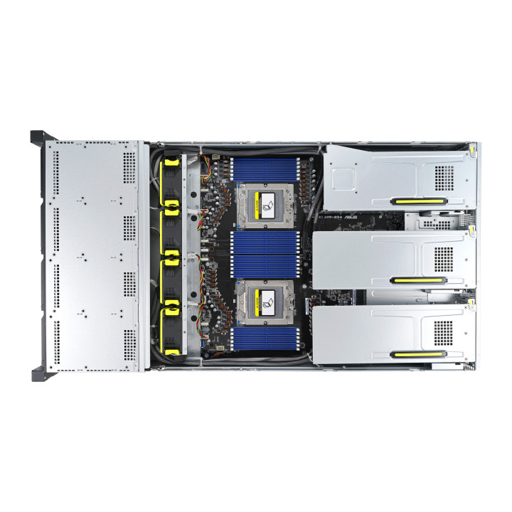 ASUS RS720A-E12-RS12 Socket SP5 Rack (2 U) Noir, Acier