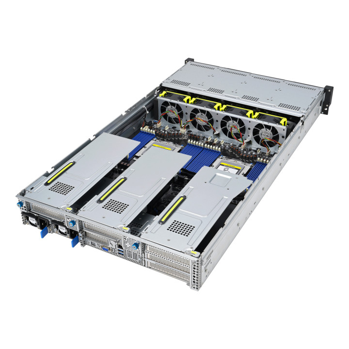 ASUS RS720A-E12-RS12 Socket SP5 Rack (2 U) Noir, Acier