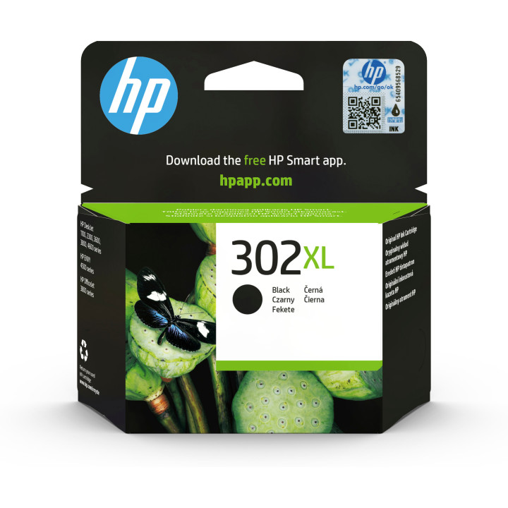 HP 302XL Cartouche d’encre noire grande capacité authentique