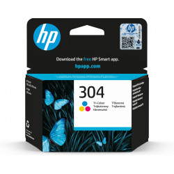 HP 304 Cartouche d’encre trois couleurs authentique