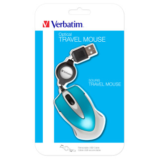 Verbatim Go Mini souris Ambidextre USB Type-A Optique 1000 DPI